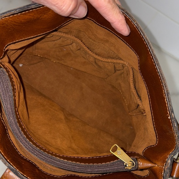 Patricia Nash Bag Purse Handbag Leather Vintage Irving Europe Map Shoulder Bag - Picture 15 of 17